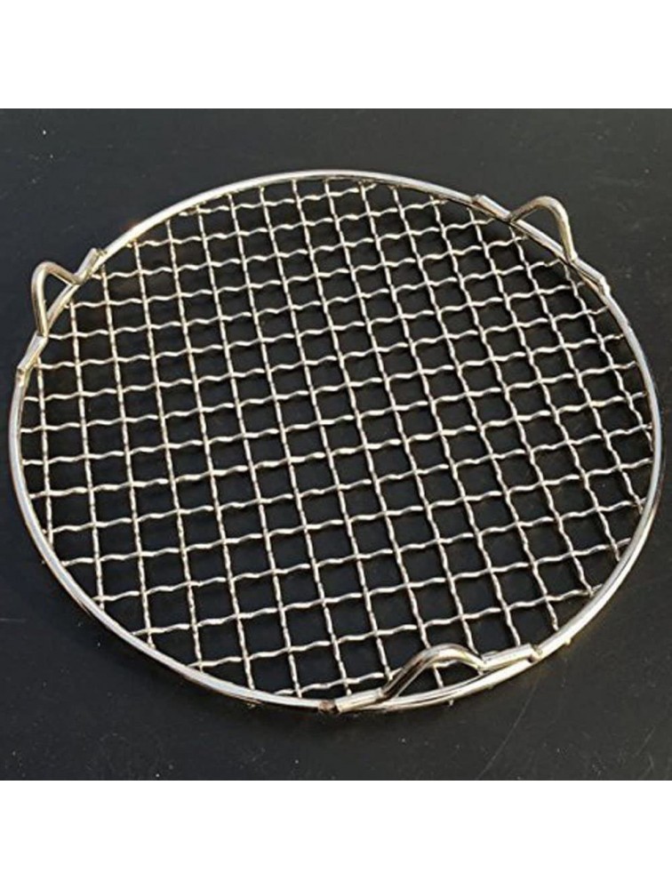 Fivebop Multi-Purpose Stainless Steel Cross Wire Round Steaming Cooling Barbecue Racks Carbon Baking Net Grills Pan Grate with 3 Legs 13 inches - BBUUQWC12
