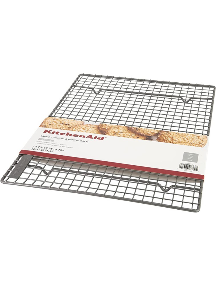KitchenAid Nonstick Cooling Baking Rack 12.5x17.75-Inch Silver - BZNWXETIO
