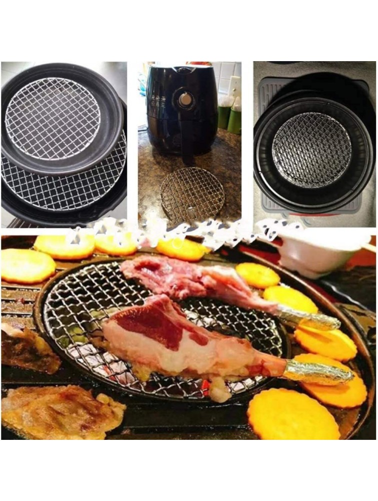 OUKEYI Round Barbecue Wire Rack Dia 8.5 Multi-Purpose Grill Cooling Rack BBQ Accessories Grill Net for Instant Pot Pressure Cooker - B0I8WF5FG