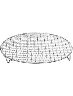 Round Cooling Racks Steaming Grilling Rack Stainless Steel,Fits Air Fryer Round Cake Pan Oven & Dishwasher Dia 13.8" - BQ381D75B