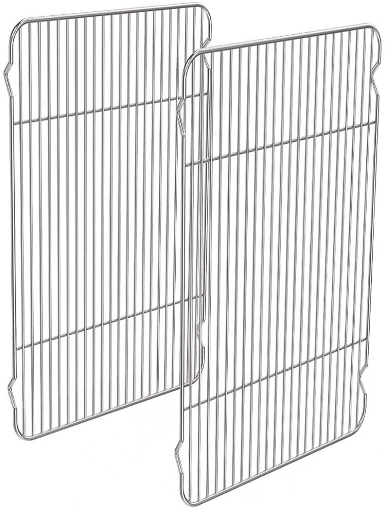 Small Baking Rack Pack of 2 HEAHYSI Stainless Cooling Rack for Cooking Baking Roasting Grilling Drying Rectangle 8.66 x 6.29 x 0.6 Inch for Small Toaster Oven Oven & Dishwasher Safe - B8847JEZ7