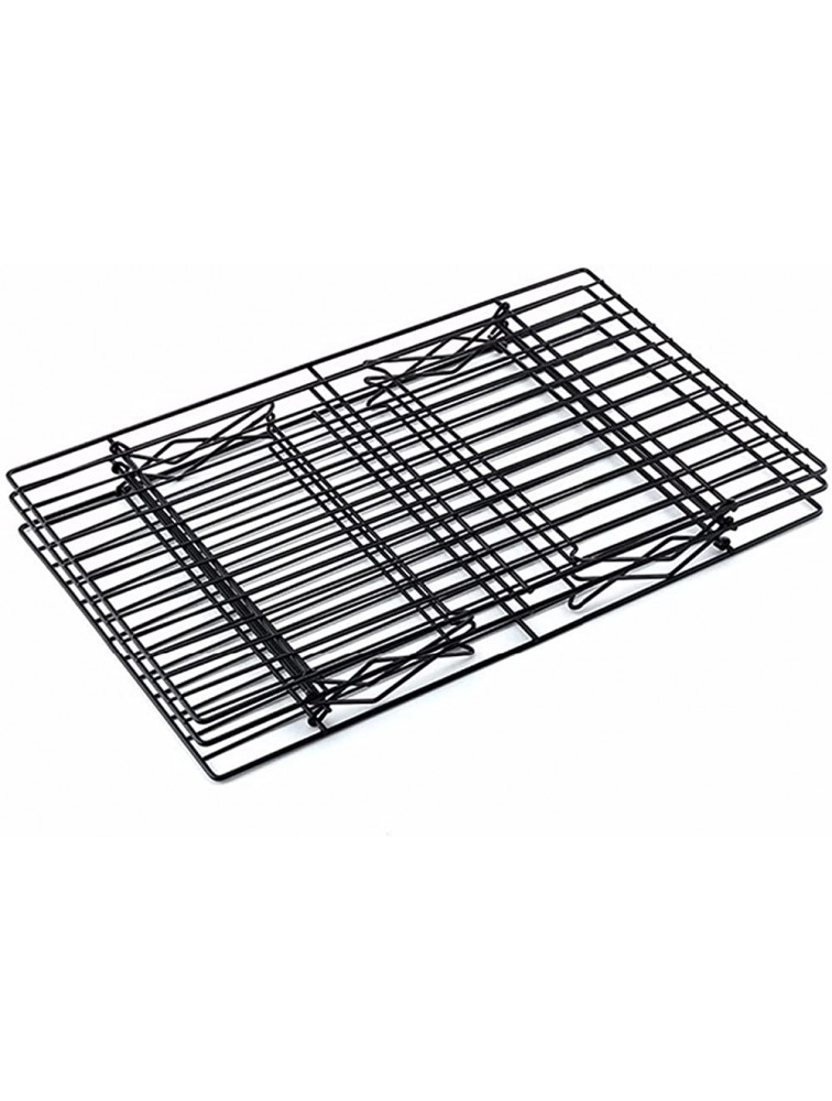 Three-layer Baking Cooling Rack Bread Cooling Rack Cake Rack Baking Tools Black Non-stick Cooling Rack Stackable - BH5WVUVC2