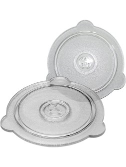 Cuchina Safe 2-Piece Vented Glass Microwave Safe Lids and Bowl Covers Set; Perfect Lid for Bowls Mugs and Pots 8 inch and 9 inch - B9ERXCXAI