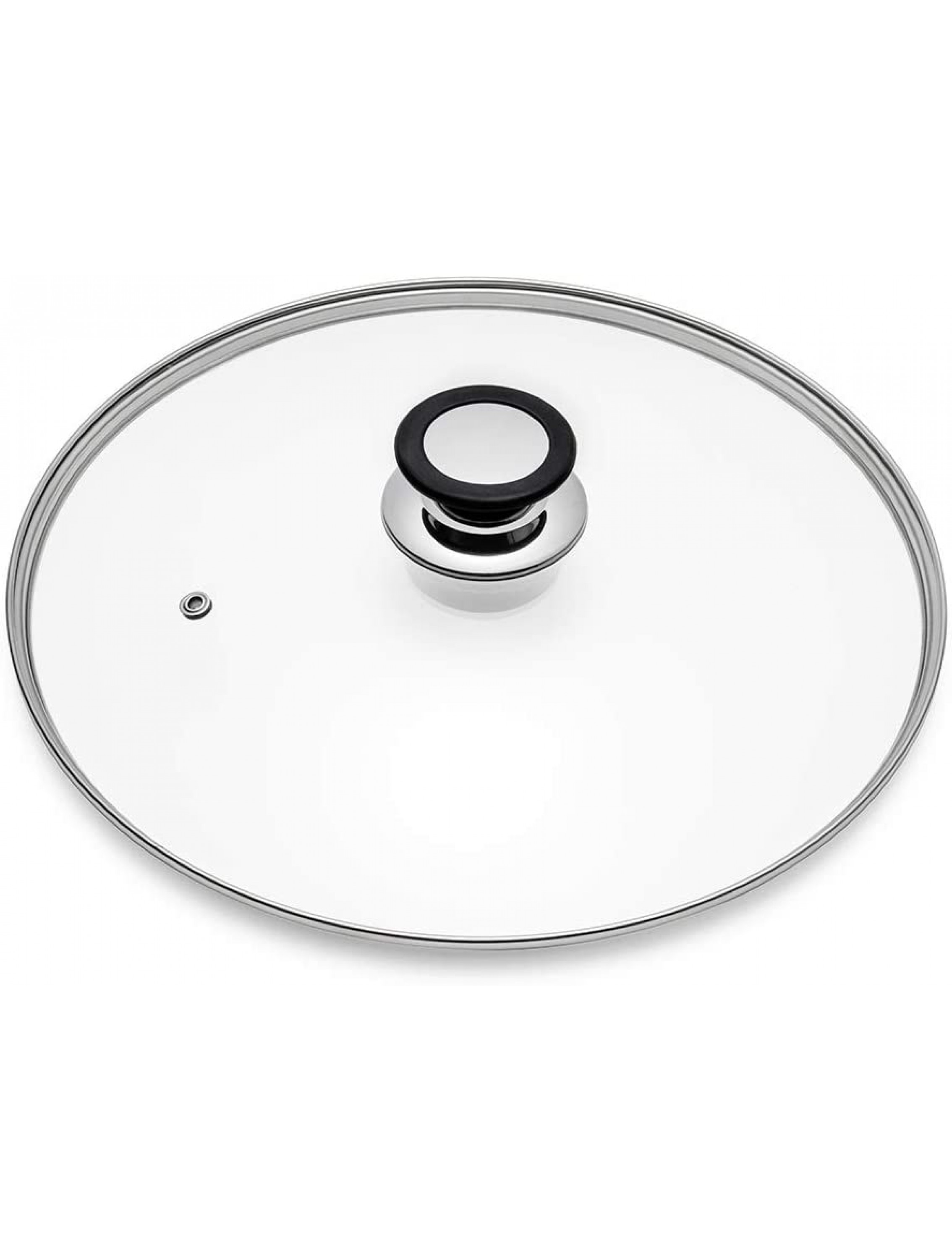 Glass Lid for Frying Pan Fry Pan Skillet Pan Lid with Handle Coated in Silicone Ring,10.5 26cm Clear - B6TT182VA