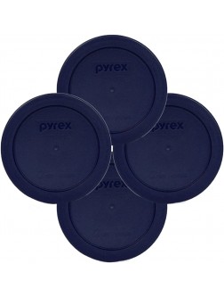 Pyrex Blue 2 Cup Round Storage Cover #7200-PC for Glass Bowls 4-Pack - BJYJ22Z7B
