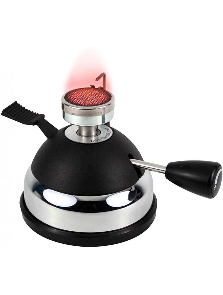 BLUEFIRE Butane Mini Burner for Tabletop Siphon Syphon w Furnace Stand and Assembly Rack Ceramic Windproof Torch Head Portable Cooking Stove Coffee Espresso Maker Chafing Soup Tureens Fondue Bunsen - B15V7B3DF