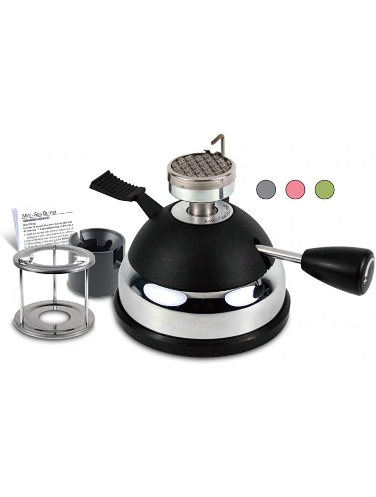 BLUEFIRE Butane Mini Burner for Tabletop Siphon Syphon  w Furnace Stand and Assembly Rack Ceramic Windproof Torch Head Portable Cooking Stove Coffee Espresso Maker Chafing Soup Tureens Fondue Bunsen - B15V7B3DF