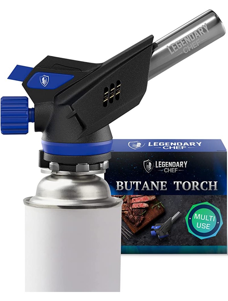 Legendary Chef Butane Torch Kitchen Torch Blow Torch Cooking Torch Lighters Butane Creme Brulee Torch Culinary Torch Butane Gas Not Included - BG2GB6GJO