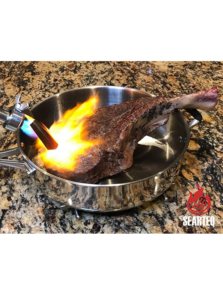SEARTEQ | Searing Torch Attachment for Sous Vide Slow Cooker Instant Pot and Culinary Treats Perfectly Sear Everything Use with TS8000 or TS4000 Sold Separately 2.5x Performance - BGREPBK5L