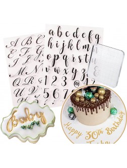 3 PCS Alphabet Cake Stamp Tool Food Grade Alphabet Letter Fondant Cake Biscuit Mold Set Cookie Stamp Impress For Party 100% BPA Free Reusable and Easy to Clean Upper lower Case Letter DIY Cookie - B9F12KQWN