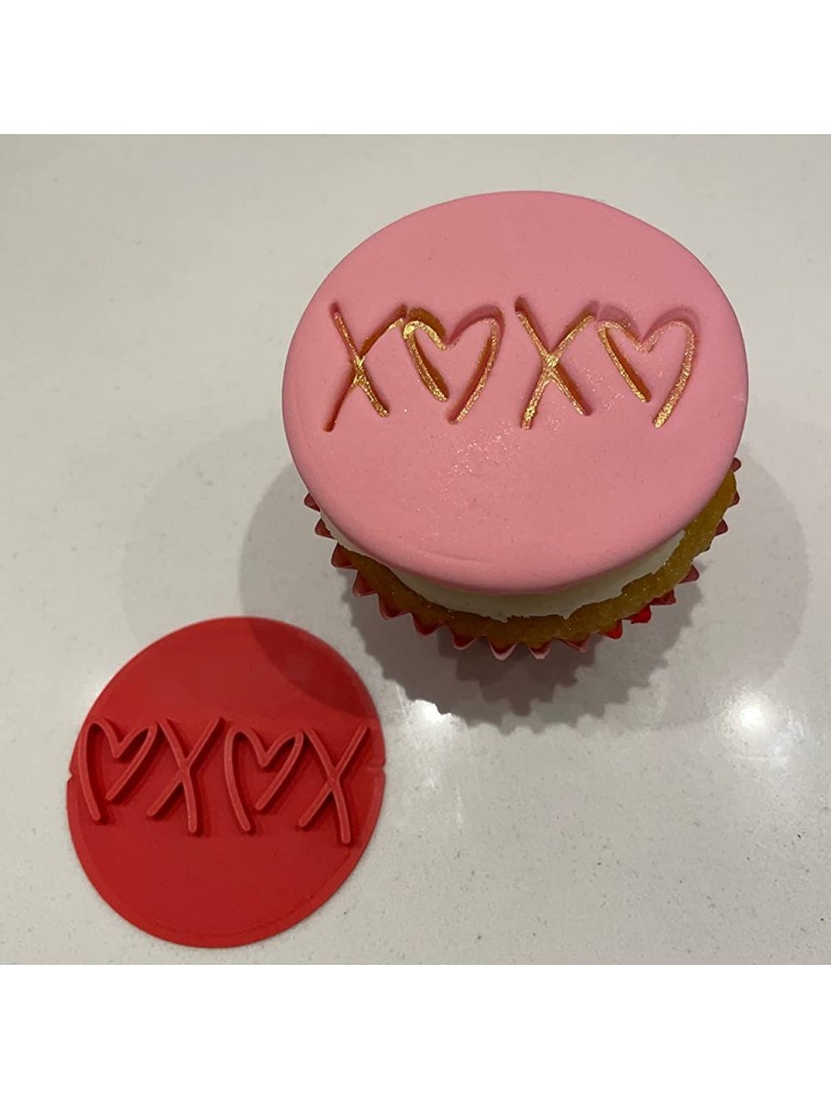 XOXO Embosser Stamp for Fondant Icing Cupcake Cookie Cake Decoration - BQL26BM8J