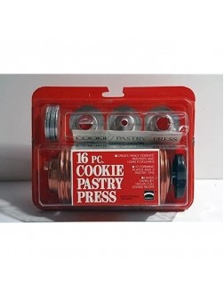 16 pc MIRRO COOKIE PRESS SET in Red Box - BWI65RUTO