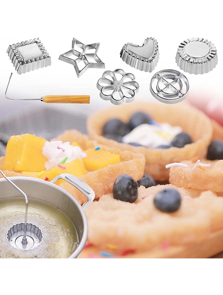 2022 Rosette Mould Aluminum Waffle-Cookie Molds Homemade Rosette Cookie Baking Tools Kitchen Frying Mold - BQ27M53G3