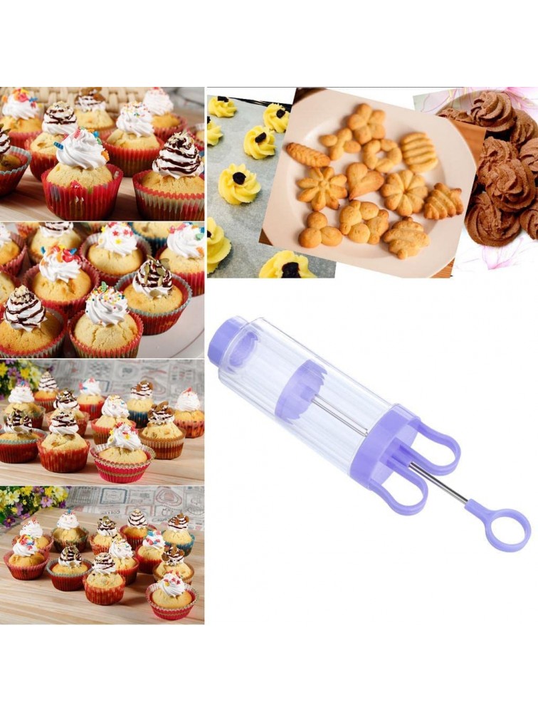 Cookie Press Maker Machine Classic Cookies Maker Biscuit Making Maker Pump Press Machine Whit 10 Pattern Piece + 8 Flower Mouth for DIY Cookie Biscuit Maker and Cake Frosting Decoration - BAT8ORB9A