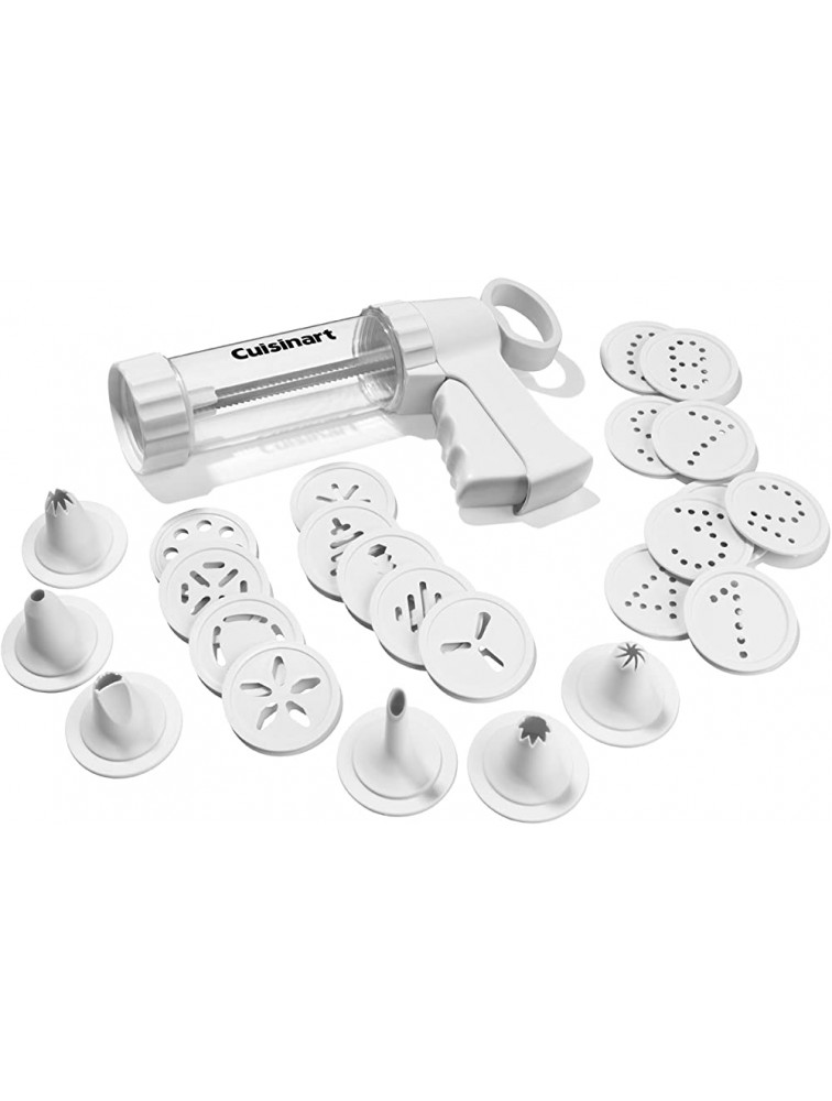 Cuisinart Cookie Press with 18 Discs and 6 Decorating Tips White - B09ORPJIM