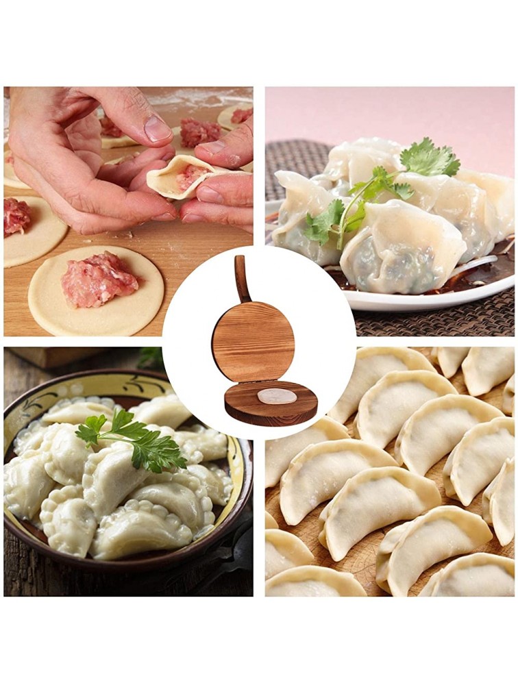 Dough Pressing Tool Wooden Tortilla Press Maker Dumpling Dough Maker Dumpling Wrappers Press Round Mold For Home Restaurant Kitchen - BYJIXCX25