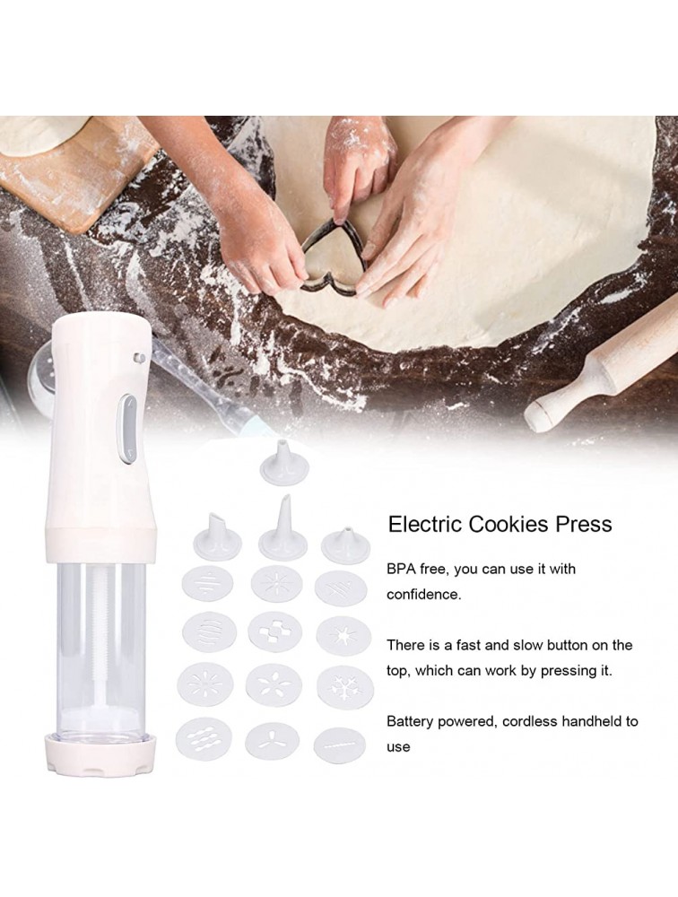 HEEPDD Cookie Press Maker Kit Electric Cookies Press Kit for DIY Biscuit Maker and Decoration with 9 Discs Pastry Decorating Tool - BDUTVGYHI