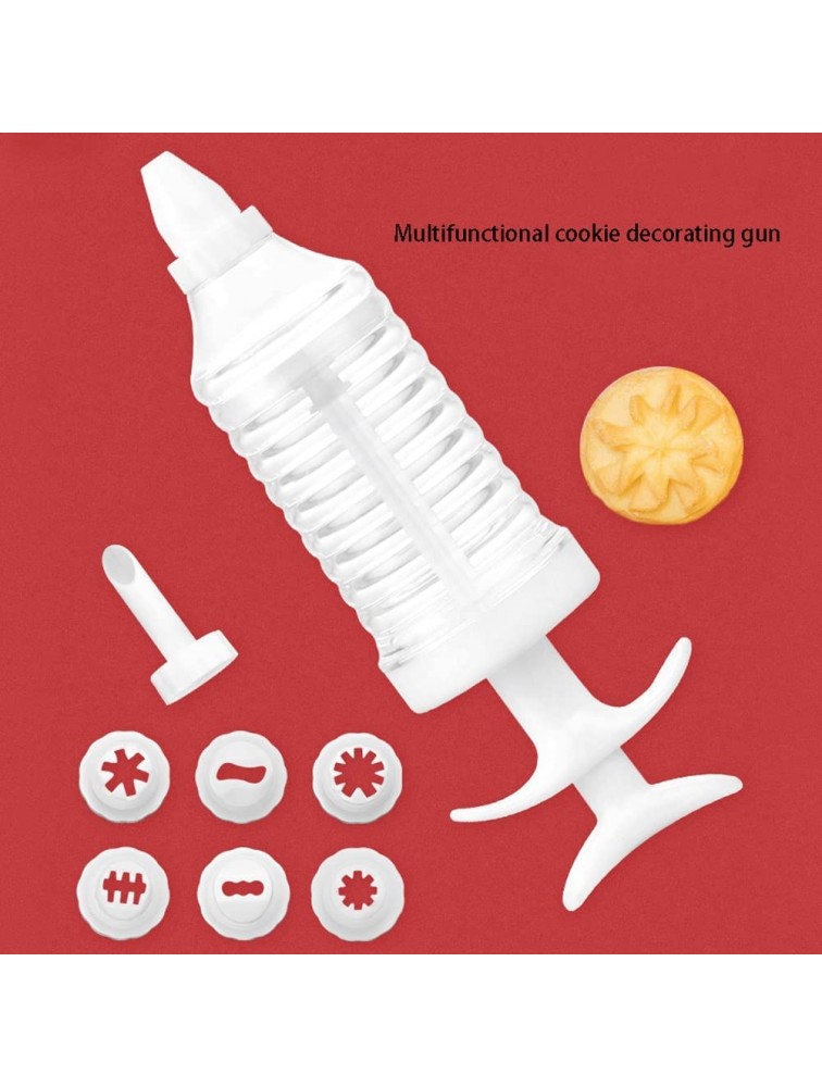 ZHANGCHI Cake Decorating Cone 8-head Plastic Decorating Device Decorating Gun Baking Tool Practical Cookie Cream Decorating Mouth - BD4422PVK