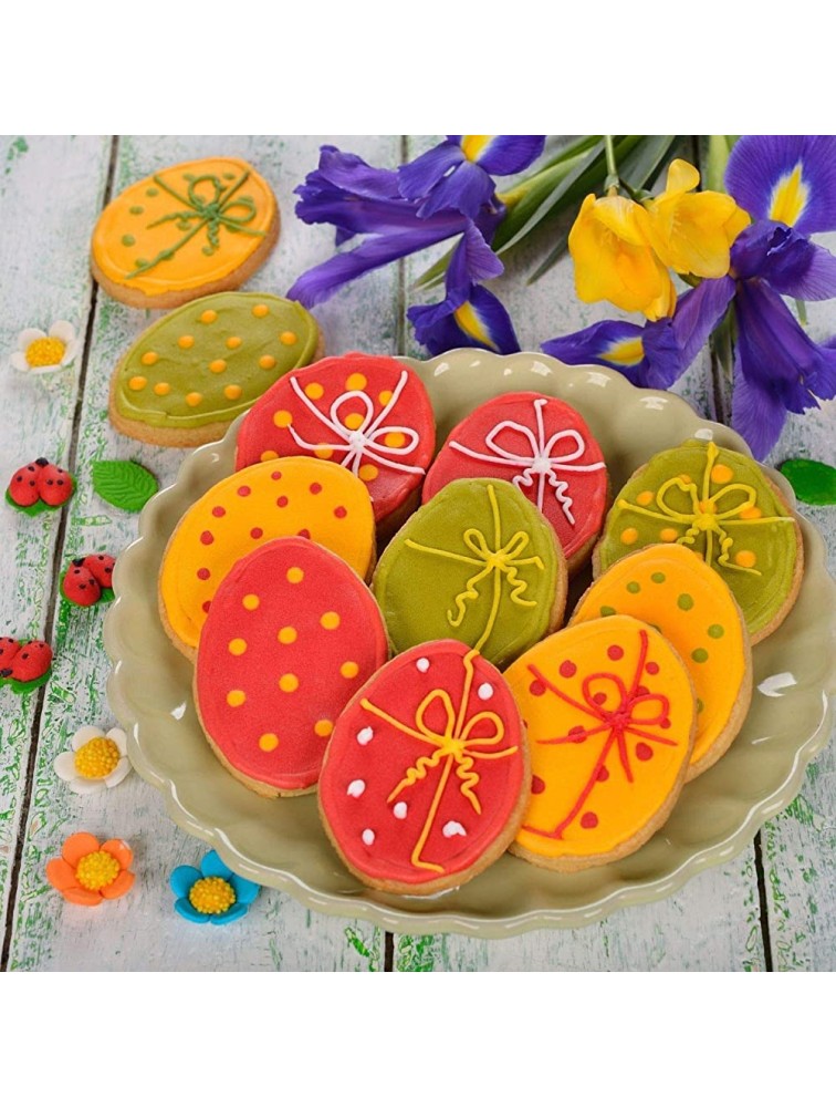 Cookie Cutters Easter Cookie Cutter 10 PCS Flower Butterfly Shamrock Clover Chick Carrot Egg Bunny Rabbite Cross Shapes Cookie Cutter - B0NKYI4P2