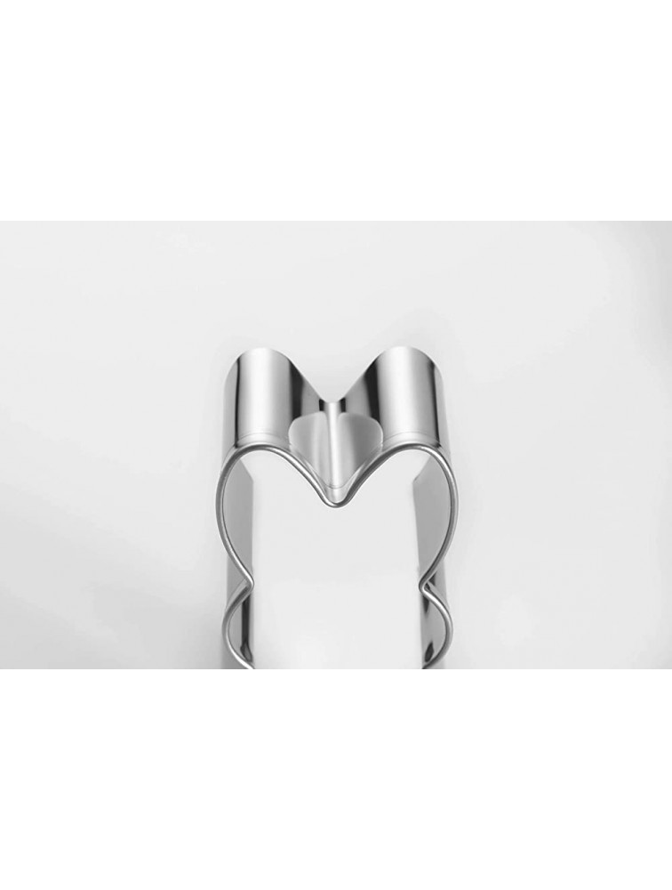 Easter Bunny Cookie Cutter Set -3 Pieces Stainless Steel Assorted Sizes - BU1EDDNV0