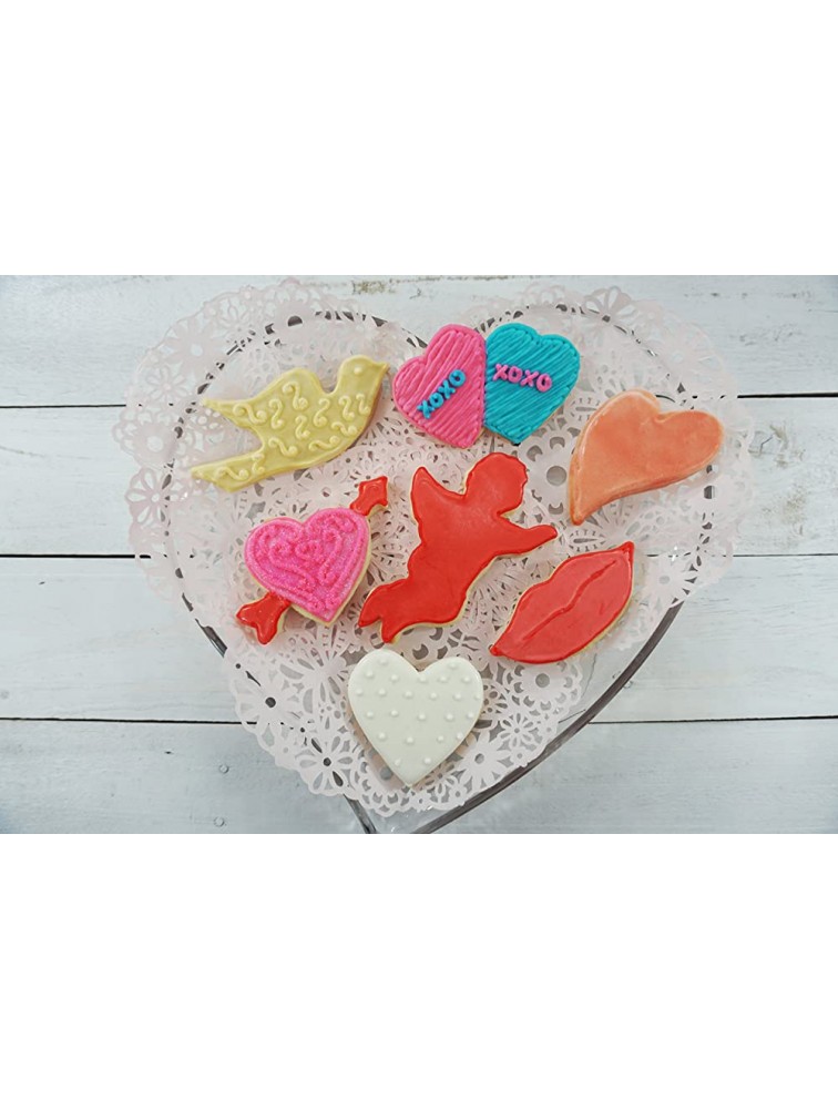 R&M International Valentine Cookie Cutters Assorted Designs 7-Piece Set - BIKWPKECP