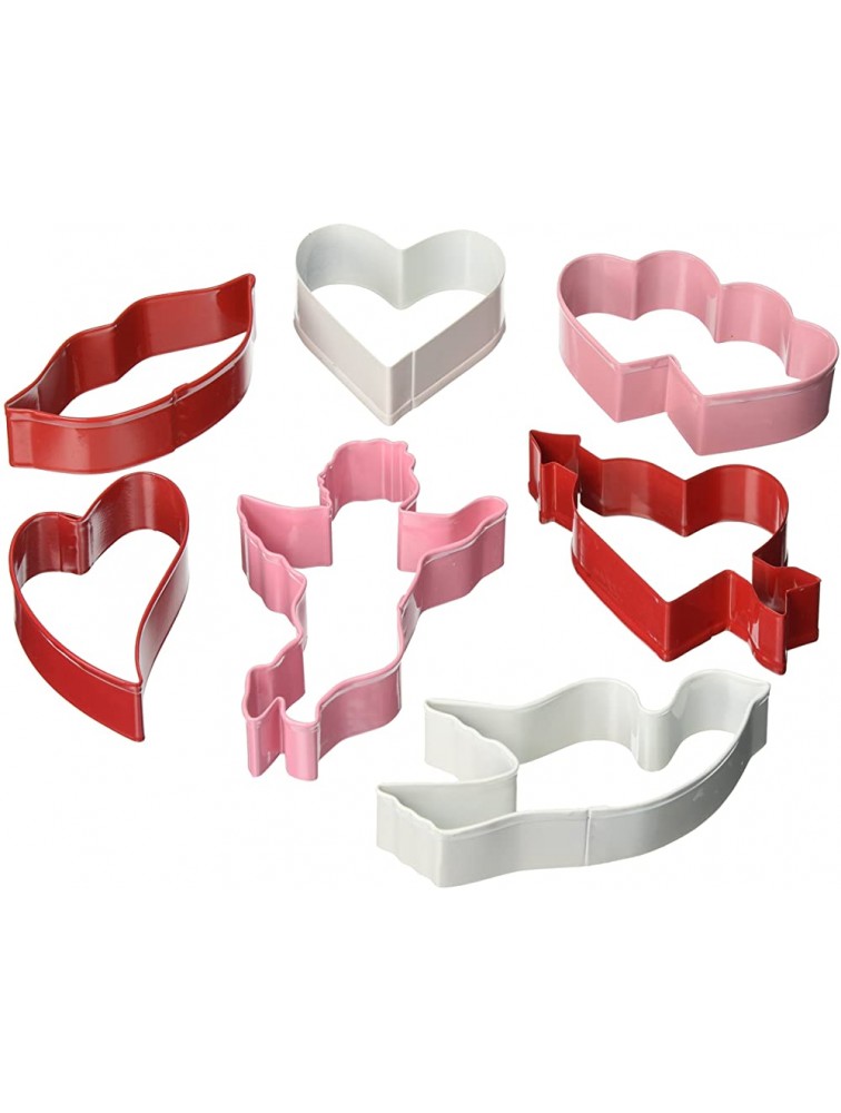 R&M International Valentine Cookie Cutters Assorted Designs 7-Piece Set - BIKWPKECP