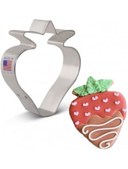 Strawberry Cookie Cutter 3.5" Fruit Cookie Cutters made in USA by Ann Clark - B4NJF23SB