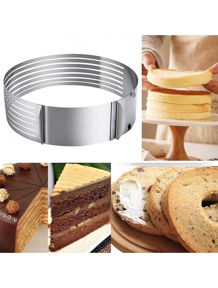 12inch Layered Cake Slicer Adjustable Slicer Stainless Steel Round Bread Slicer Die Mold Cake Tool DIY Kitchen Baking Accessories - BNIRHSIFQ