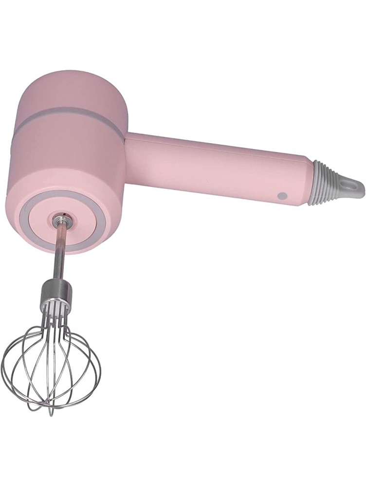 CUTULAMO Electric Whisk Wireless Stirrer Hand Mixer Electric Powerful Motor Removable for Camping Picnics Replacement for Family Cooking【41822】 Pink Wireless 2 Sticks - B8YSSC9AZ