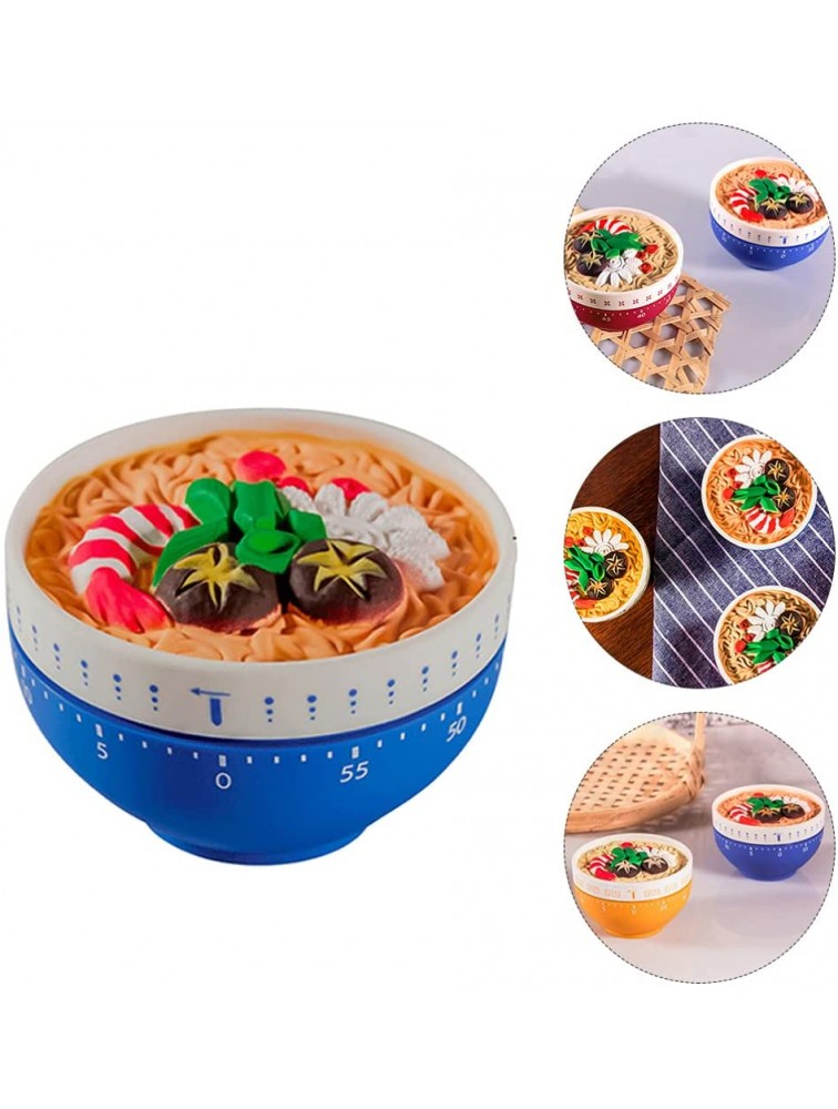 DOITOOL Kitchen Timer Cute Manual Noodles Bowl Shape Mechanical Timer Countdown Cooking Timer with Loud Alarm for Kitchen Cooking Baking Sports Kids - BUS7AY8HH