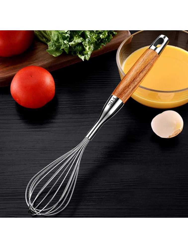 FRCOLOR Hand Egg Puddler Stainless steel Egg Beater Milk Cream Frother Balloon Whisk Egg Mixer - B7LFQ45A8