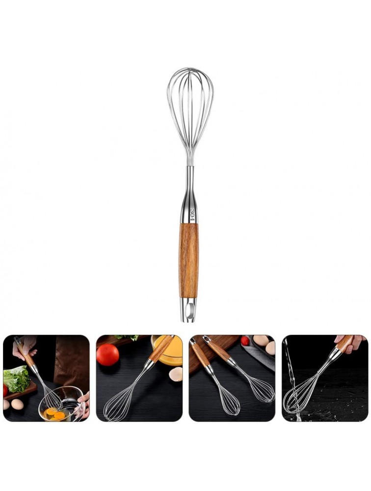 FRCOLOR Hand Egg Puddler Stainless steel Egg Beater Milk Cream Frother Balloon Whisk Egg Mixer - B7LFQ45A8