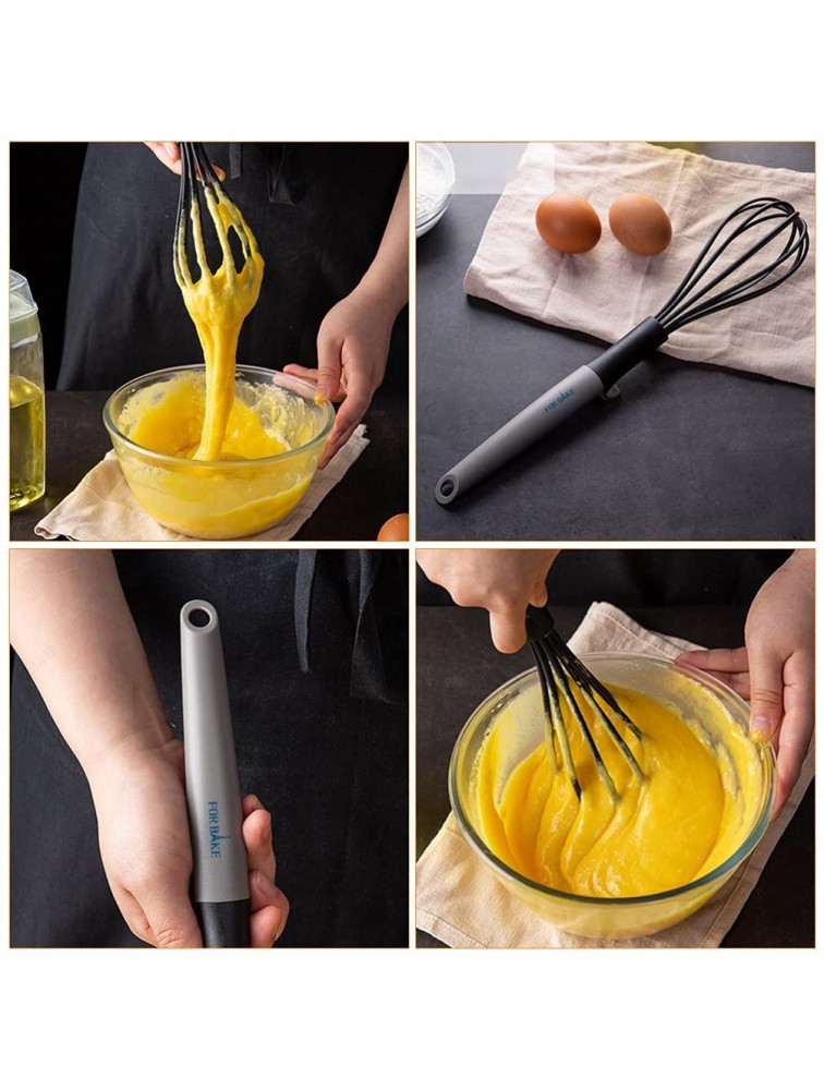Hemoton Nylon Whisk Egg Beater Manual Egg Frother Heat Resistant Egg Blender Food Mixer for Egg Yolk Blending Whisking Beating Stirring Kitchen Baking Tool - BFD07DUEJ
