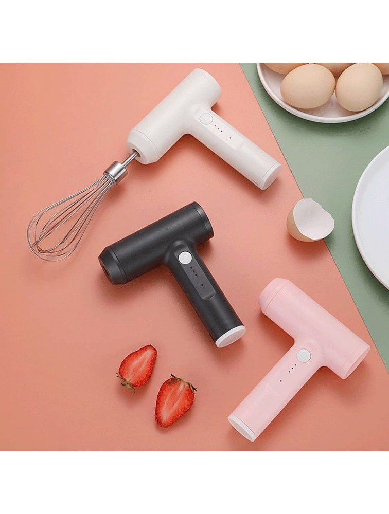 张宪彤ddq egg beater， Baking Tool Milk Frother， Stainless， USB Charging Household Supplies for Coffee Multifunction Eggbeater（gray，pink，white） Color : Gray - BDWKJCHJV