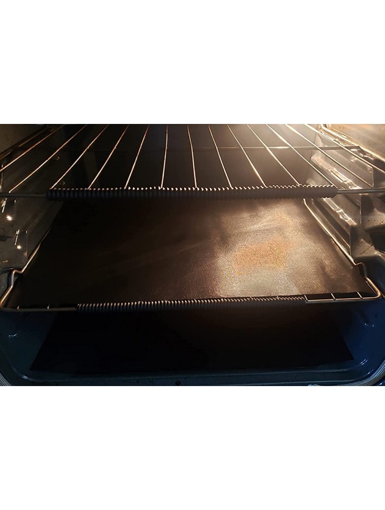 2 Pack Oven Liner Mat + 2 pcs Oven Rack Edge Protector Guard,Heavy Duty&Non Stick Oven Liners For Electric Grill Gas-Keep Oven Clean，Silicone Oven Rack Shields-Protect Hands Against Burns And Scars - BMTGPO9B3