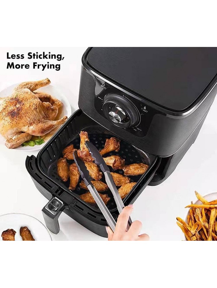 2pack Reusable Air Fryer Liners 8.5inch Silicone Baking mat for Cakes Pastry pies Reusable Baking Liner Non-Stick Easy Clean Multi Application… - BZGTK3KAI