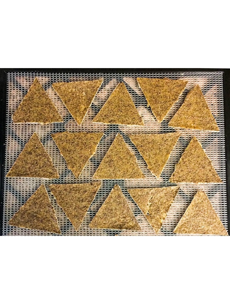 3 Triangle Chip Silicone Sheet Mold Compatible With Cosori Dehydrator Bright Kitchen Re-Usable Non-Stick Mat - BBNMH4HU9