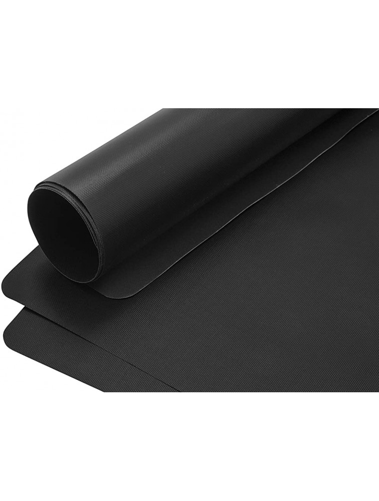 Eternal Living Non-Stick Oven Liners for Bottom of Electric Gas Toaster & Microwave Ovens Extra Thick Heavy Duty Extra Large 26” x 16.25” Set of 3 Black - BV9YVHRUG