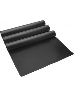 Eternal Living Non-Stick Oven Liners for Bottom of Electric Gas Toaster & Microwave Ovens Extra Thick Heavy Duty Extra Large 26” x 16.25” Set of 3 Black - BV9YVHRUG