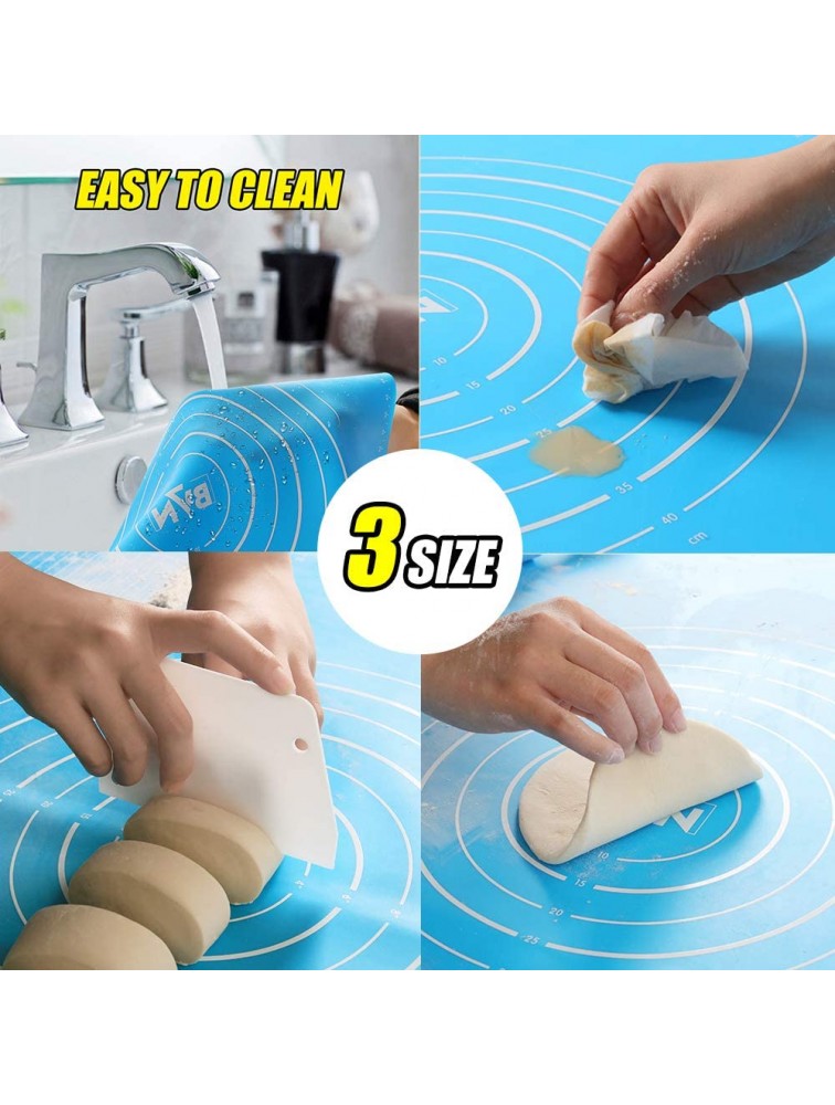 Lacuno Silicone Baking Mats | Pastry Mat Macaron Silicone Baking Mats | Pastry Board Fondant Mat | Silicone Oven Liner Baking Mat for Rolling Out Dough | Kitchen Counter Mat | silicone pastry mat - BGXPMM5QU