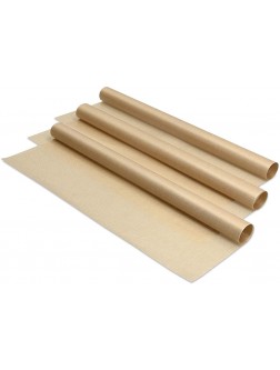 Navaris Set of 3 Reusable Baking Sheets 13x16 Inches Parchment Paper for Baking Oven Durable Non-Stick Baking Mats Reversible Baking Tray - BJVLVZKKO