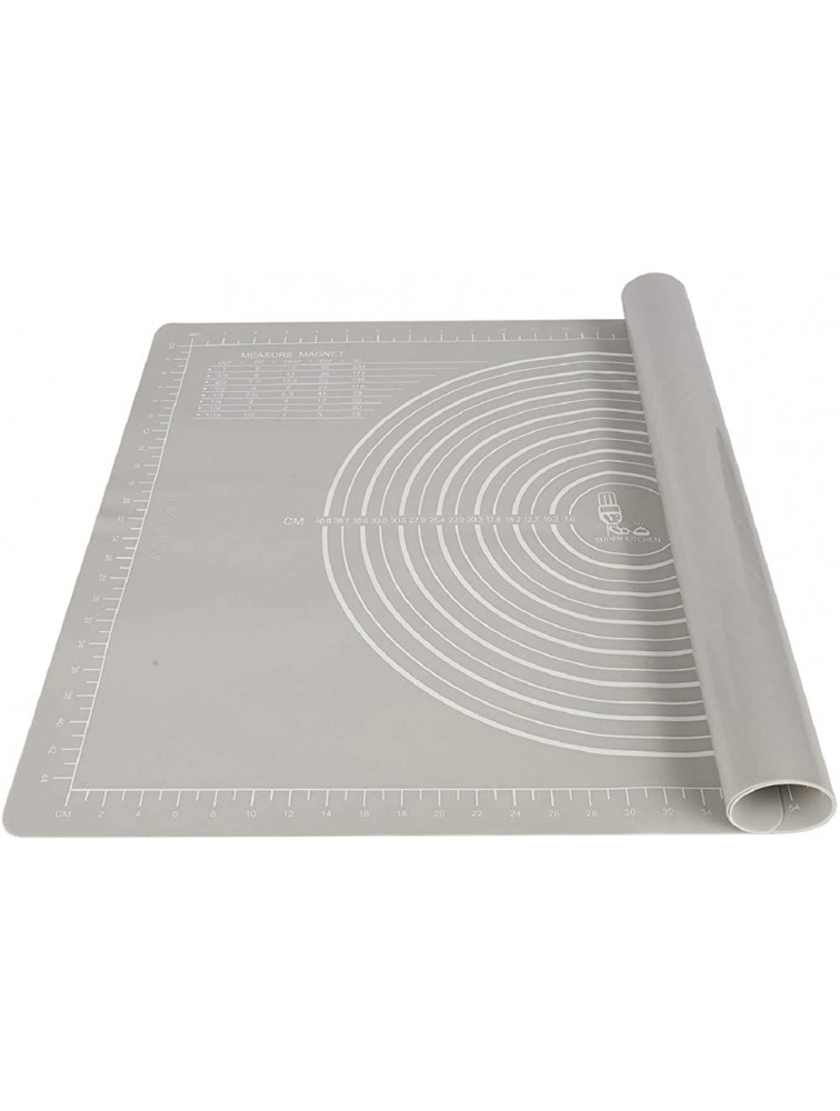 Non-slip Silicone Pastry Mat Extra Large 28''By 20'' for Non Stick Baking Mats Table Countertop Placemats Dough Rolling Mat Kneading Fondant Pie Crust Mat By SUPER KITCHEN - BV8VGZ8MO