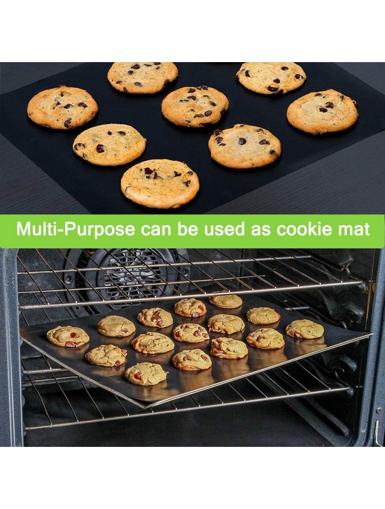 Nonstick Oven Liner for Bottom of Electric,Gas,Toaster & Microwave Ovens 500 Degree Reusable Oven Protector Liner Extra Thick Heavy Duty Easy to Clean Non stick Oven Mat Set 3 By Sunrich - BMGC1ZI56