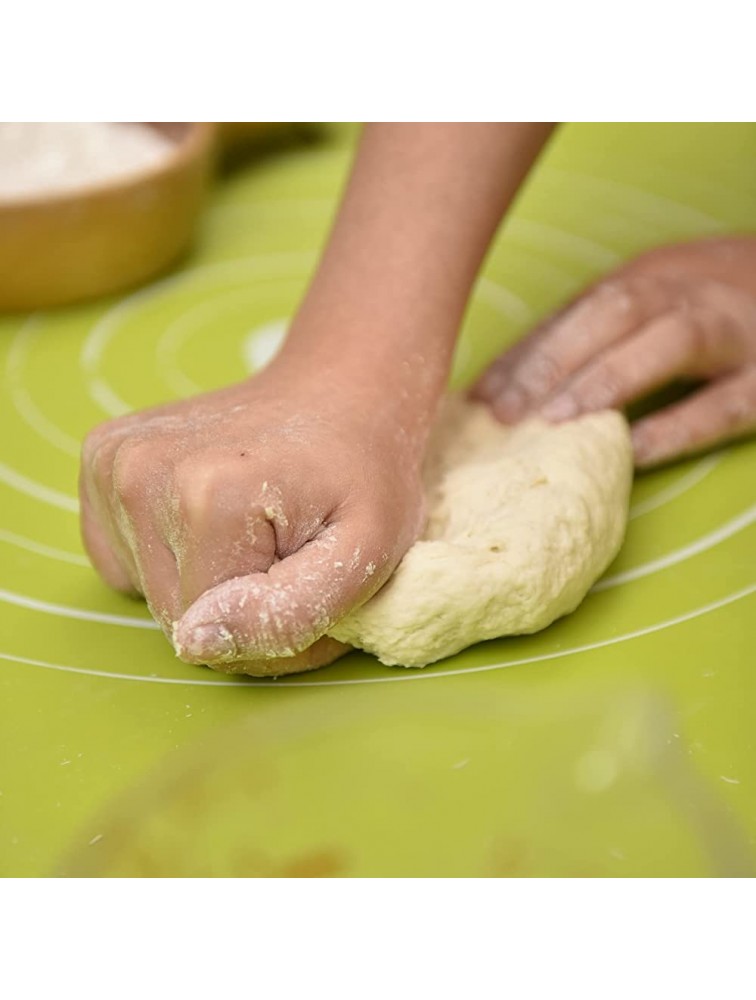 OJelay Pastry Mat 25x17| Nonstick Nonslip Food Grade Silicone Dough Rolling Mat - B9GIBQAZF