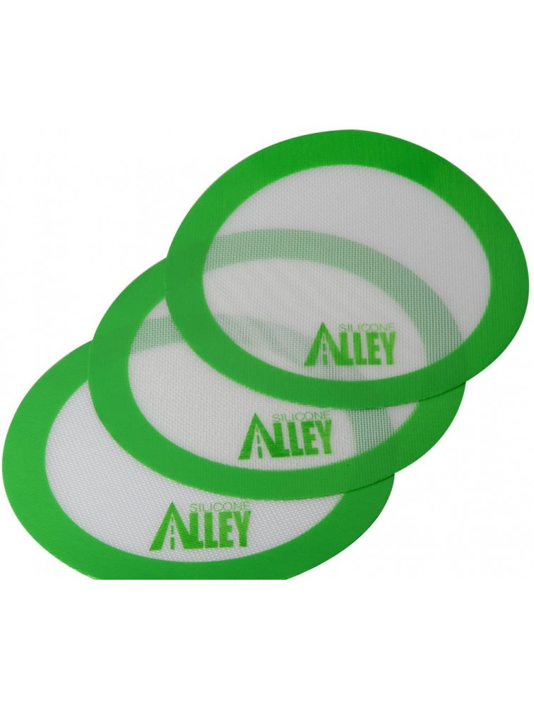 Silicone Alley 3 Non-stick Mat Pad Silicone Rolling Baking Pastry Mat Large Round 9.5 Green - BYXC17765