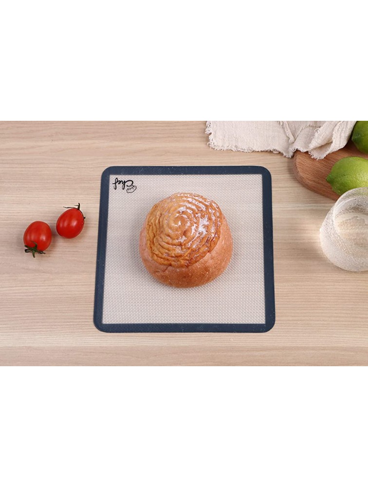 Silicone Baking Mats Set of 6-2 Half Sheets Mats + 1 Quarter Sheet Liner + 1 Round Pizza + 1 Square Cake Pan Mat & 1 Spatula 100% Non-Stick Reusable Food Safe Liners Baking Sheets For Oven Macaron - B9ABXOZXP
