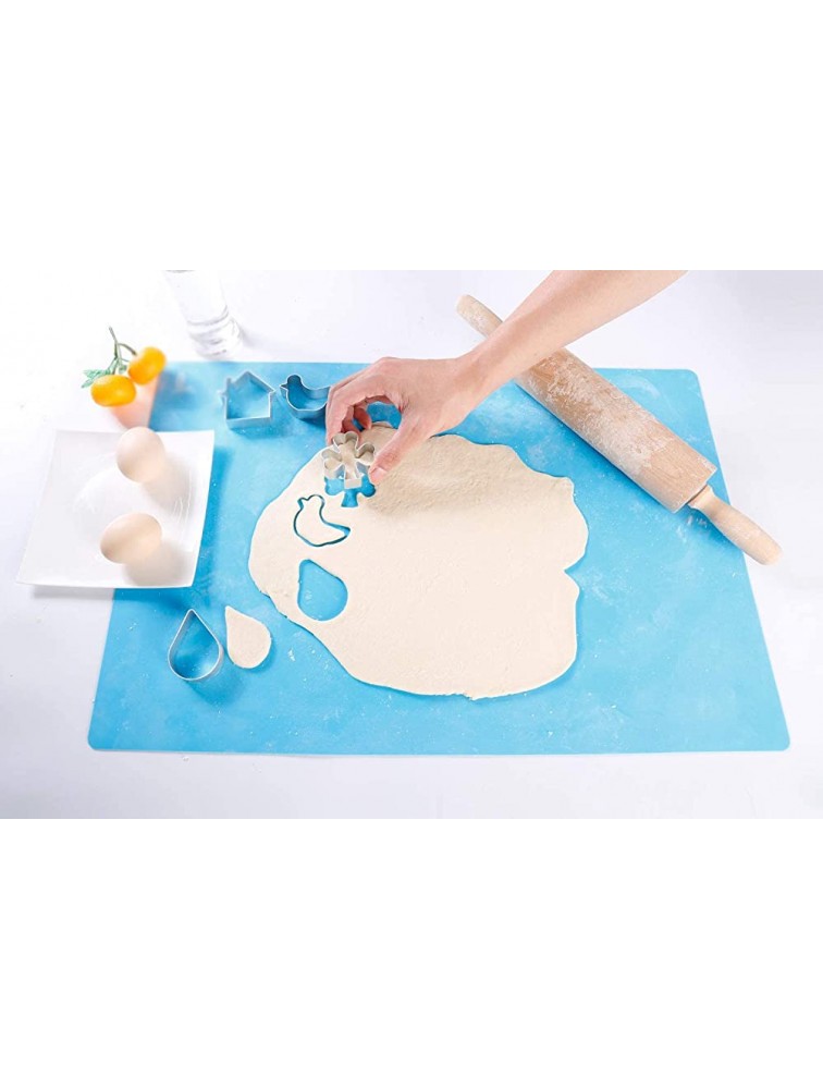 SUPER KITCHEN Food Grade Non-stick Silicone Pastry Mat For Nonskid Table Mat ,Silicon Baking Mat Dough Rolling mat,Countertop Protector Pie and Fondant Mat 23.4''15.6'' - BWSQ83Y2V