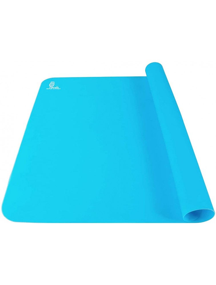 SUPER KITCHEN Food Grade Non-stick Silicone Pastry Mat For Nonskid Table Mat ,Silicon Baking Mat  Dough Rolling mat,Countertop Protector Pie and Fondant Mat 23.4''15.6'' - BWSQ83Y2V