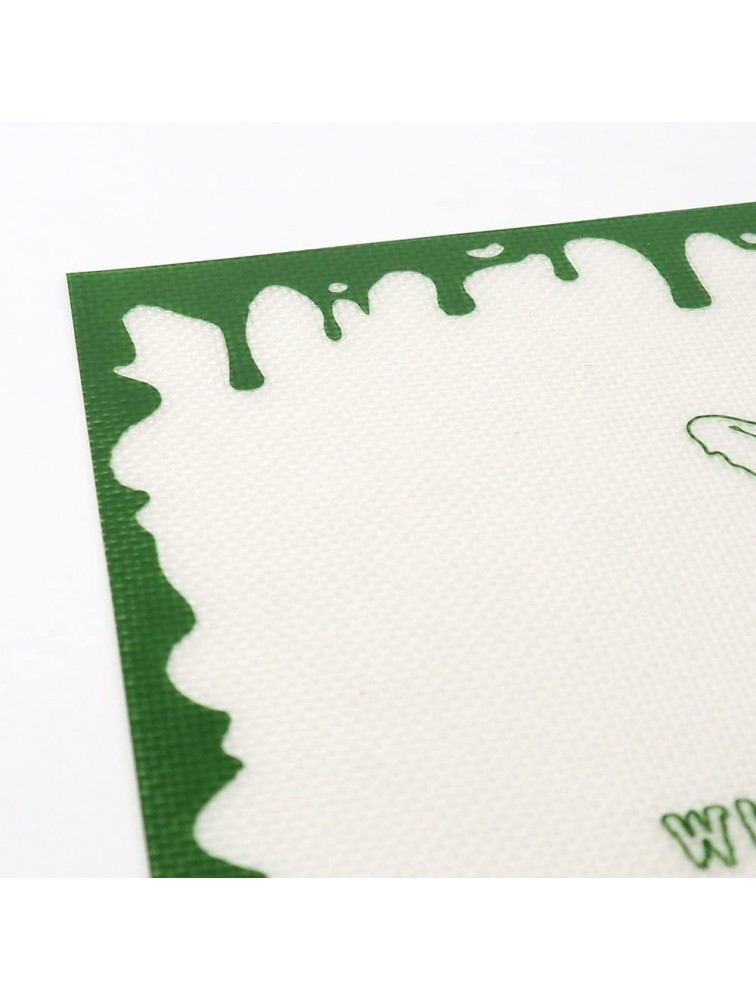 SZBS Silicone Mat 1pc Green 12X8.5 Inches Pad Wax Mat Printed Mat Non Stick Pad Wax Heat Resistant - BQMDQX2TP