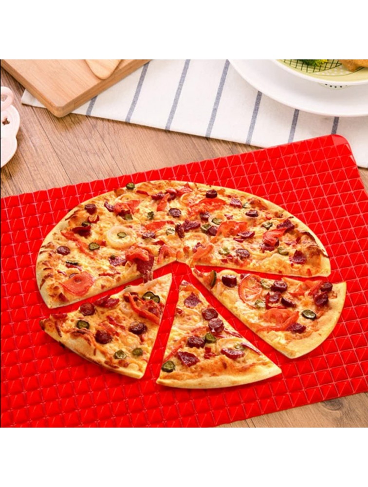 Witkey 1 Pcs Healthy Non-stick Cooking Silicone Baking Mat Heat Resistant Cookie Sheet Red - BK2S3JCWS
